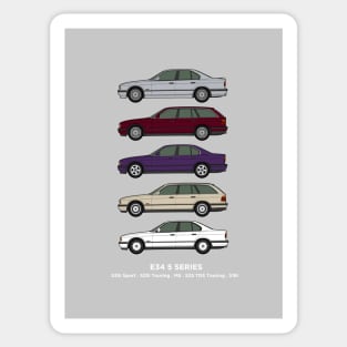 E34 Classic car collection Sticker